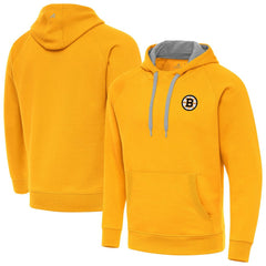 Boston Bruins Antigua Victory Pullover Hoodie - Gold - NHL 203362218