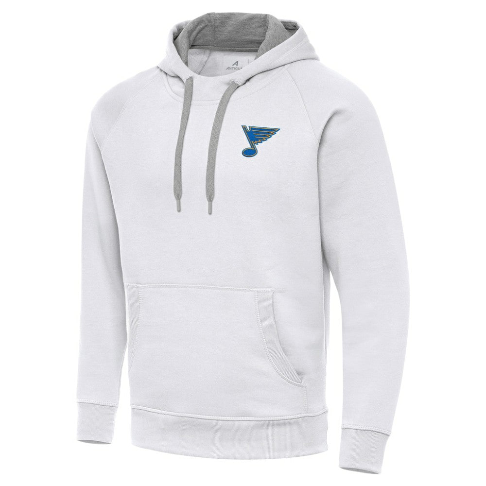St. Louis Blues Antigua Victory Pullover Hoodie - White - NHL 203362222