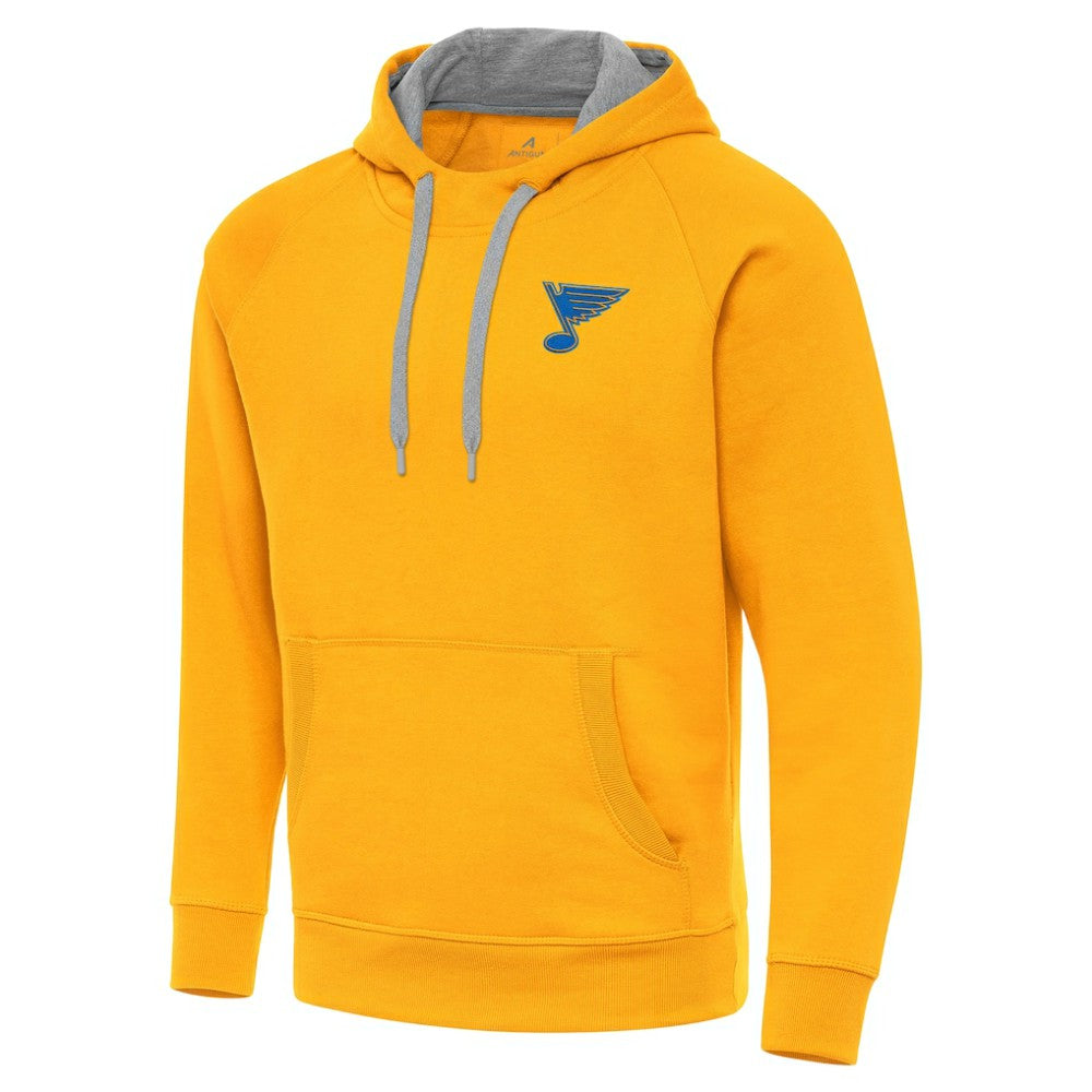 St. Louis Blues Antigua Victory Pullover Hoodie - Gold - NHL 203362225