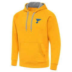 St. Louis Blues Antigua Victory Pullover Hoodie - Gold - NHL 203362225