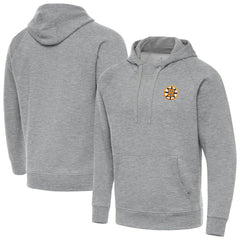 Boston Bruins Antigua Victory Tall Pullover Hoodie - Heather Gray - NHL 203362229