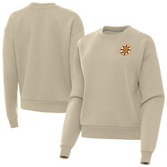 Boston Bruins Antigua Women's Victory Pullover Sweatshirt - Khaki - NHL 203362231