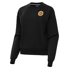 Boston Bruins Antigua Women's Victory Pullover Sweatshirt - Black - NHL 203362233
