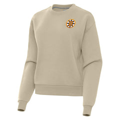 Boston Bruins Antigua Women's Victory Pullover Sweatshirt - Olive - NHL 203362237