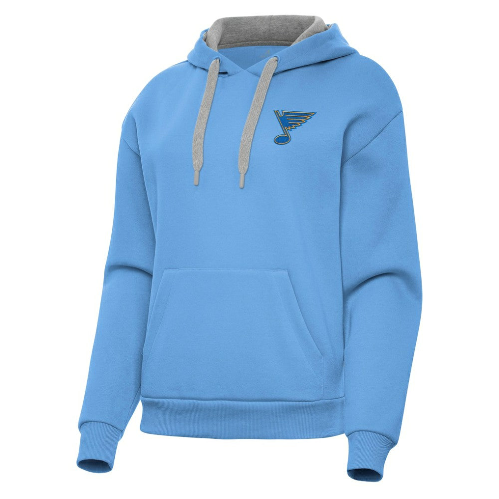St. Louis Blues Antigua Women's Victory Pullover Hoodie - Blue - NHL 203362239