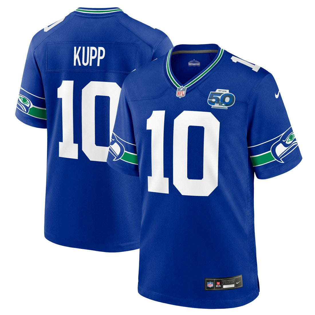Nike Cooper Kupp Seattle Seahawks Alternate 50th Season Game Jersey Royal