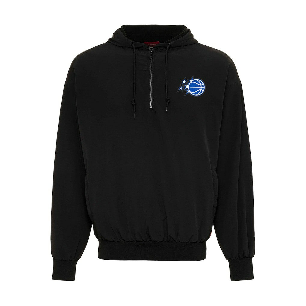 NBA Sportiqe Unisex Winfield Quarter-Zip Fleece Hoodie Black