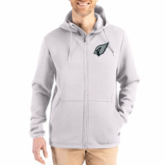 Arizona Cardinals Cutter & Buck Roam Epic Comfort Recycled Full-Zip Hoodie Jacket Gray