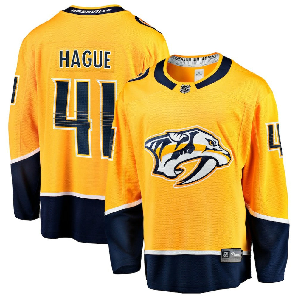 Nicolas Hague Nashville Predators Fanatics Home Breakaway Jersey - Gold - NHL 203363994