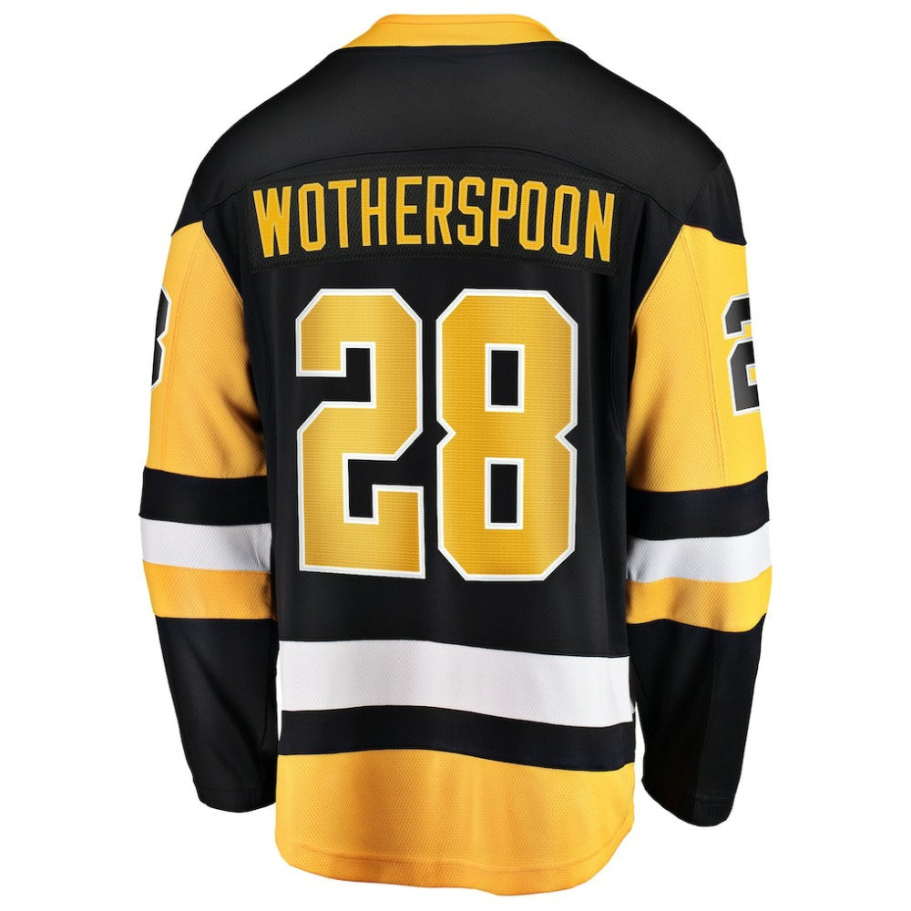Parker Wotherspoon Pittsburgh Penguins Fanatics Home Breakaway Jersey - Black - NHL 203363998