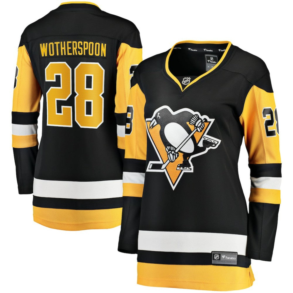Parker Wotherspoon Pittsburgh Penguins Fanatics Women's Home Breakaway Jersey - Black - NHL 203363999