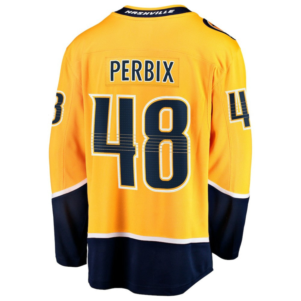 Nick Perbix Nashville Predators Fanatics Home Breakaway Jersey - Gold - NHL 203364002