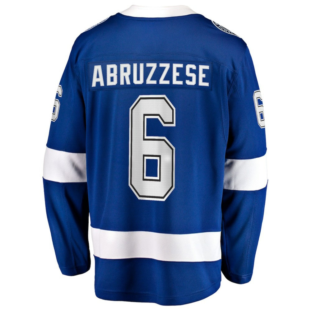 Nick Abruzzese Tampa Bay Lightning Fanatics Home Breakaway Jersey - Blue - NHL 203364004