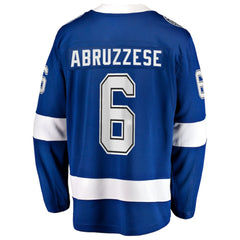 Nick Abruzzese Tampa Bay Lightning Fanatics Home Breakaway Jersey - Blue - NHL 203364004