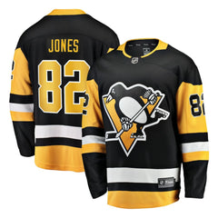 Caleb Jones Pittsburgh Penguins Fanatics Home Breakaway Jersey - Black - NHL 203364010
