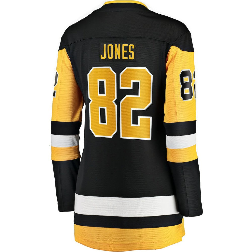 Caleb Jones Pittsburgh Penguins Fanatics Women's Home Breakaway Jersey - Black - NHL 203364011