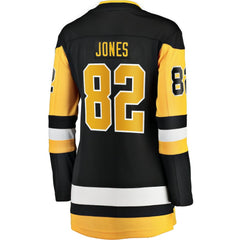 Caleb Jones Pittsburgh Penguins Fanatics Women's Home Breakaway Jersey - Black - NHL 203364011