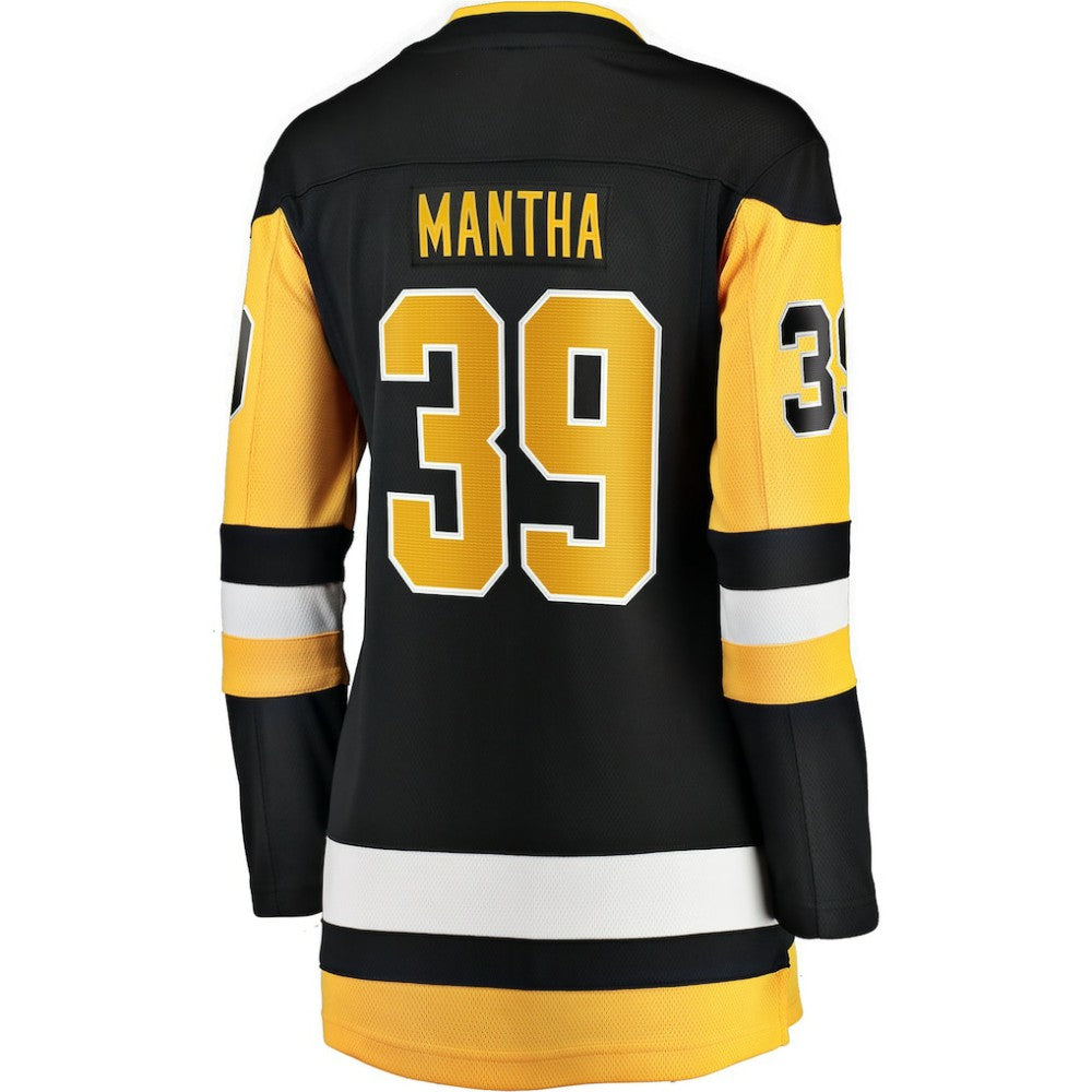 Anthony Mantha Pittsburgh Penguins Fanatics Women's Home Breakaway Jersey - Black - NHL 203364015