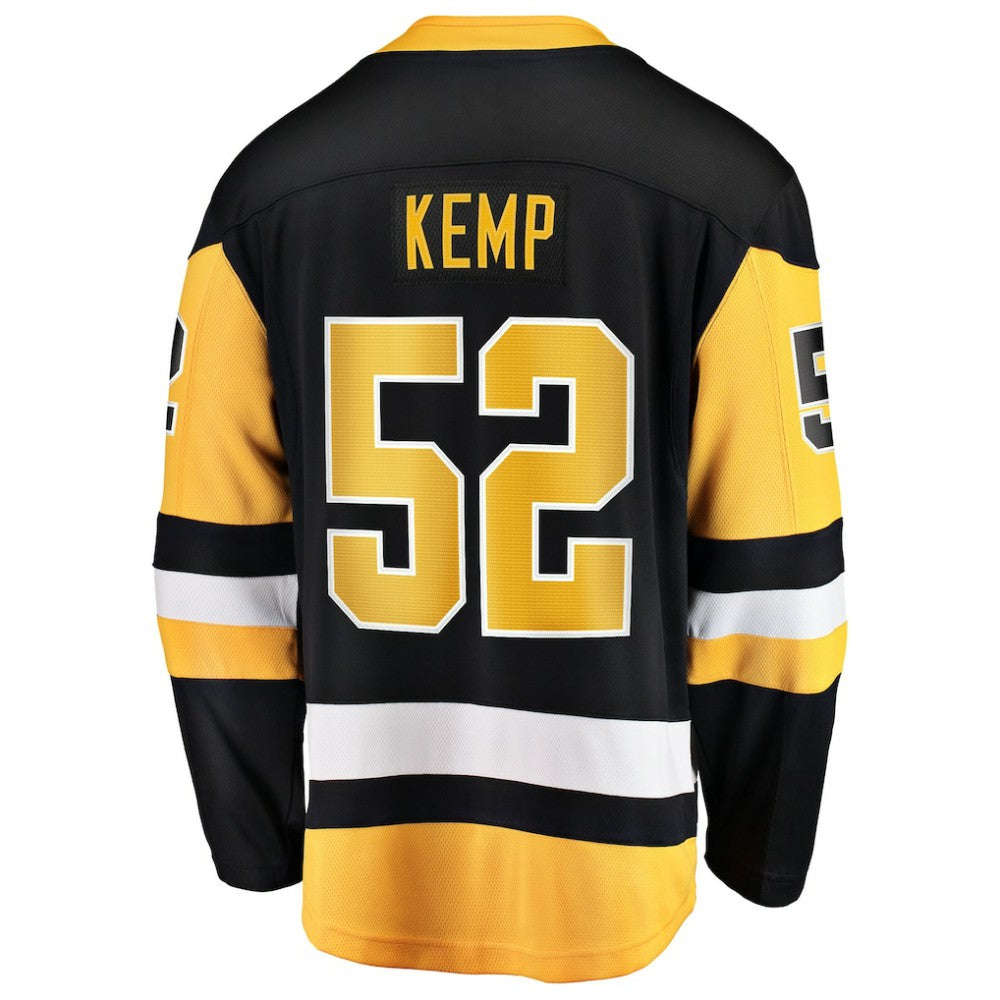 Philip Kemp Pittsburgh Penguins Fanatics Home Breakaway Jersey - Black - NHL 203364016