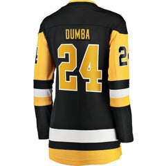 Matt Dumba Pittsburgh Penguins Fanatics Women's Home Breakaway Jersey - Black - NHL 203364021
