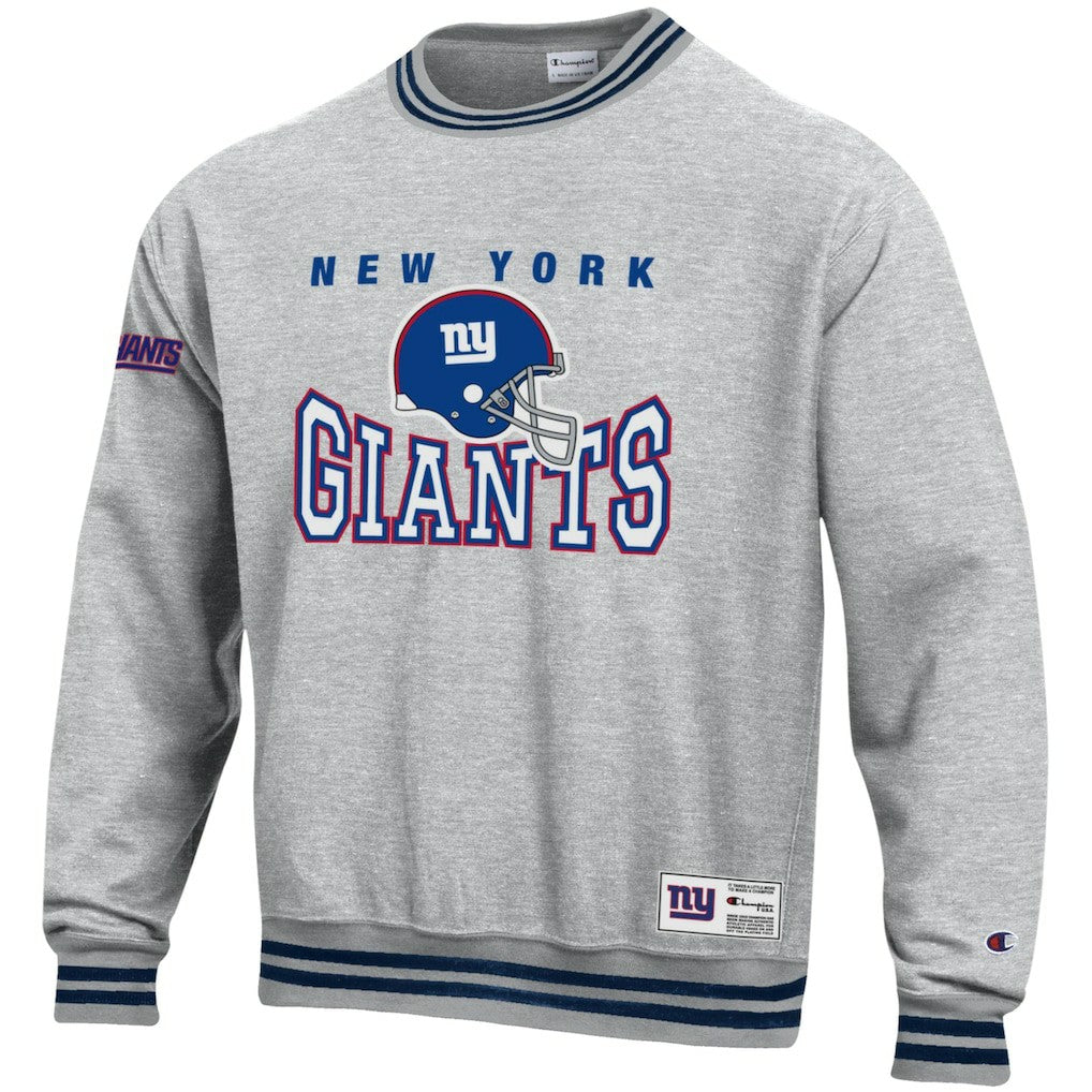New York Giants Champion Reverse Weave Fleece Sweatshirt Heather Gray