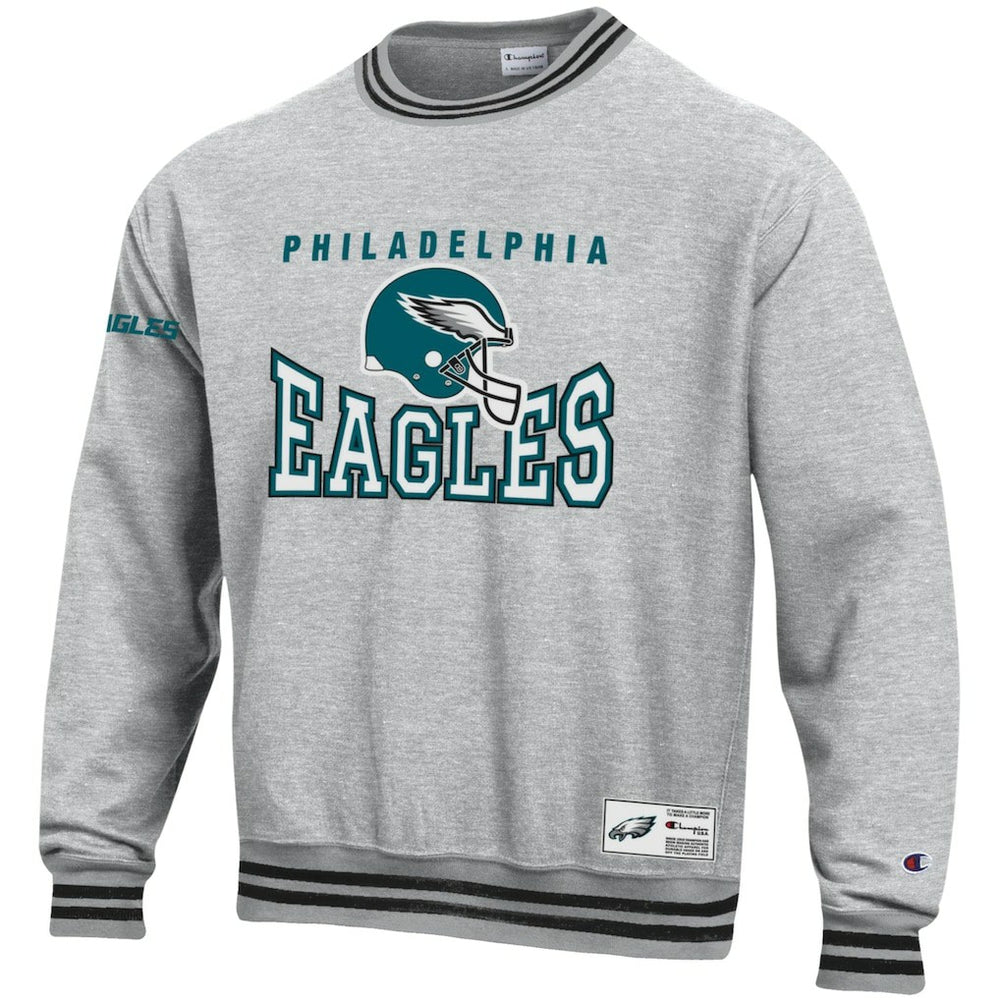 Philadelphia Eagles Champion Reverse Weave Fleece Sweatshirt Heather Gray