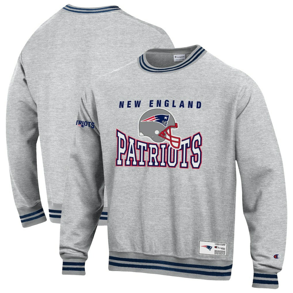 New England Patriots Champion Reverse Weave Fleece Sweatshirt Gray