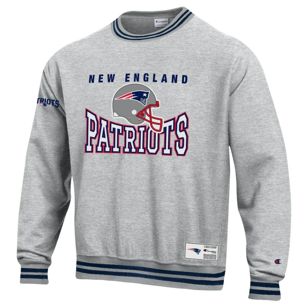 New England Patriots Champion Reverse Weave Fleece Sweatshirt Gray