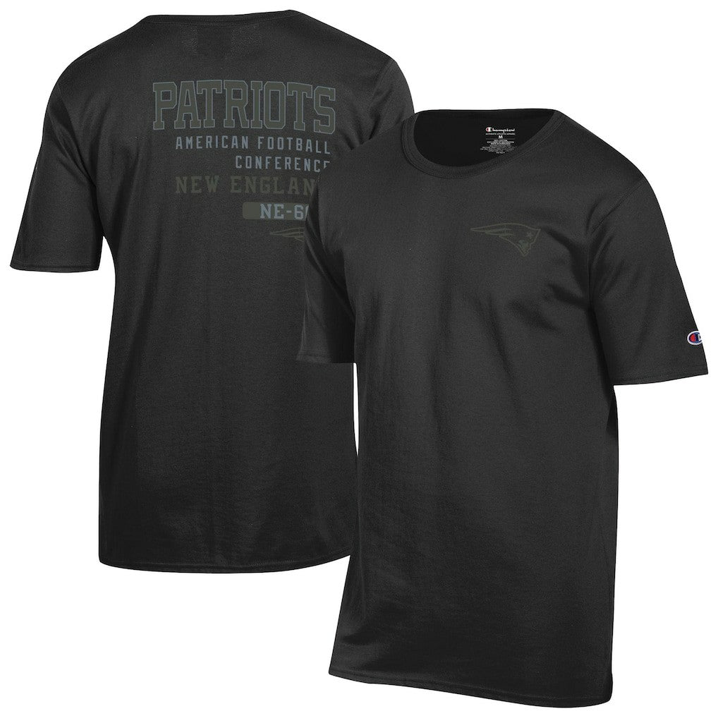 New England Patriots Champion Tonal Logo T-Shirt Black