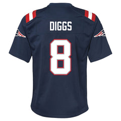 Nike Stefon Diggs New England Patriots Youth Team Game Jersey Navy