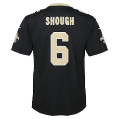 Nike Tyler Shough New Orleans Saints Youth Team Game Jersey Black