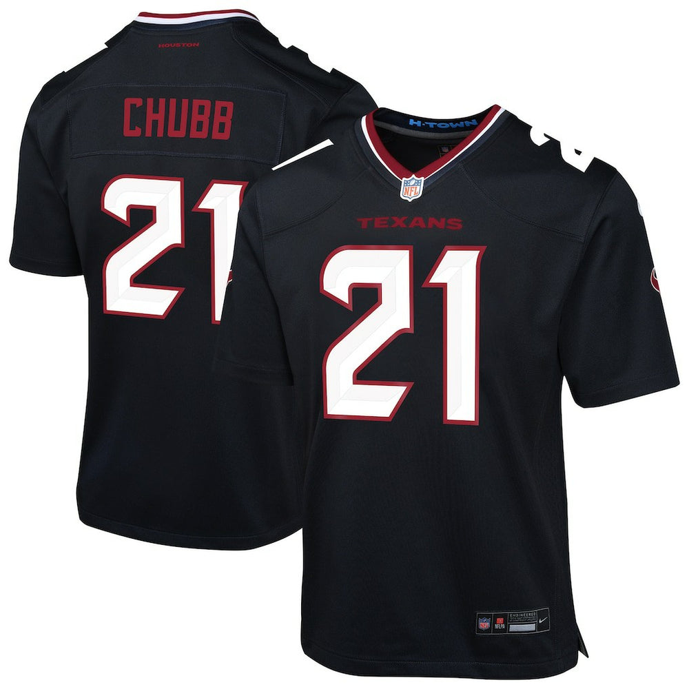 Nike Nick Chubb Houston Texans Youth Team Game Jersey Navy