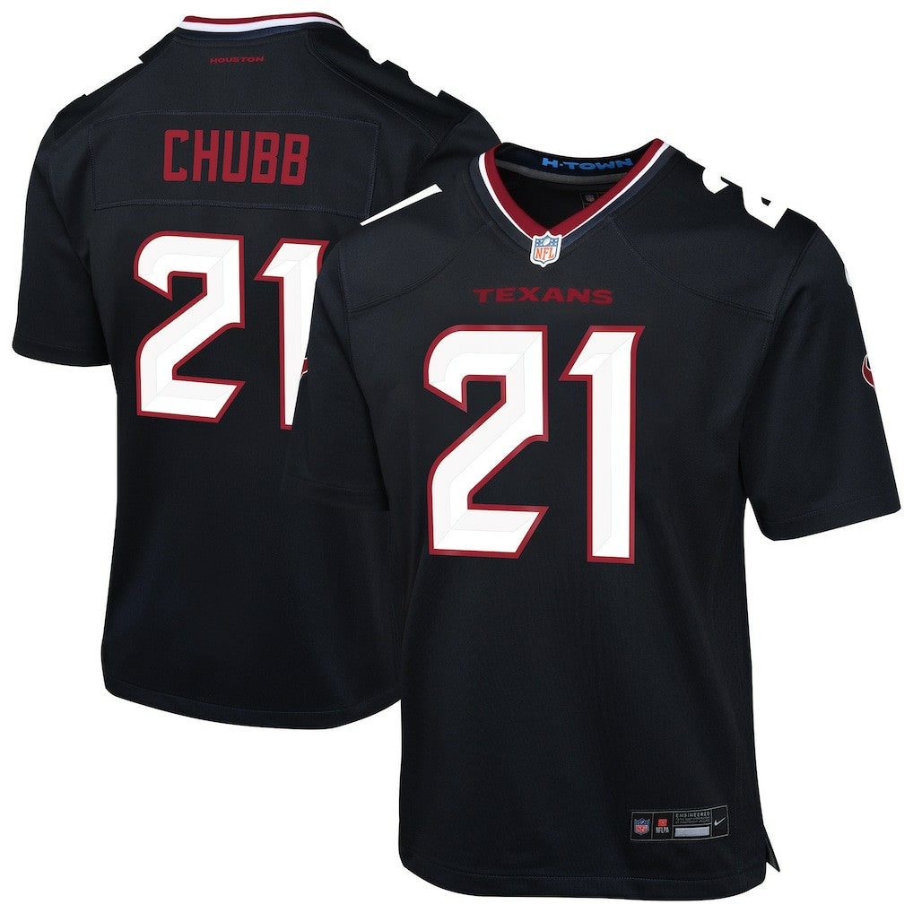 Nike Nick Chubb Houston Texans Youth Team Game Jersey Navy