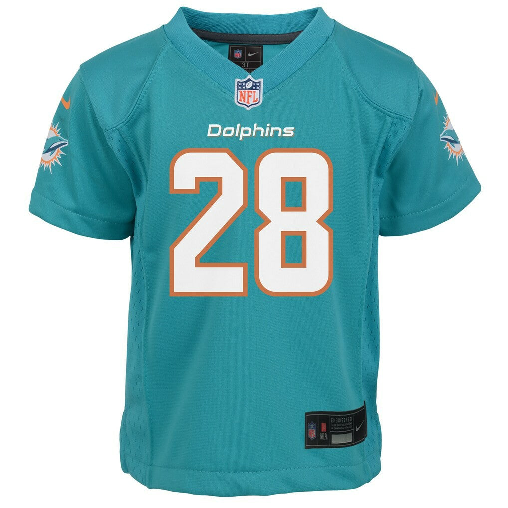 Nike De’Von Achane Miami Dolphins Preschool Team Game Jersey Aqua