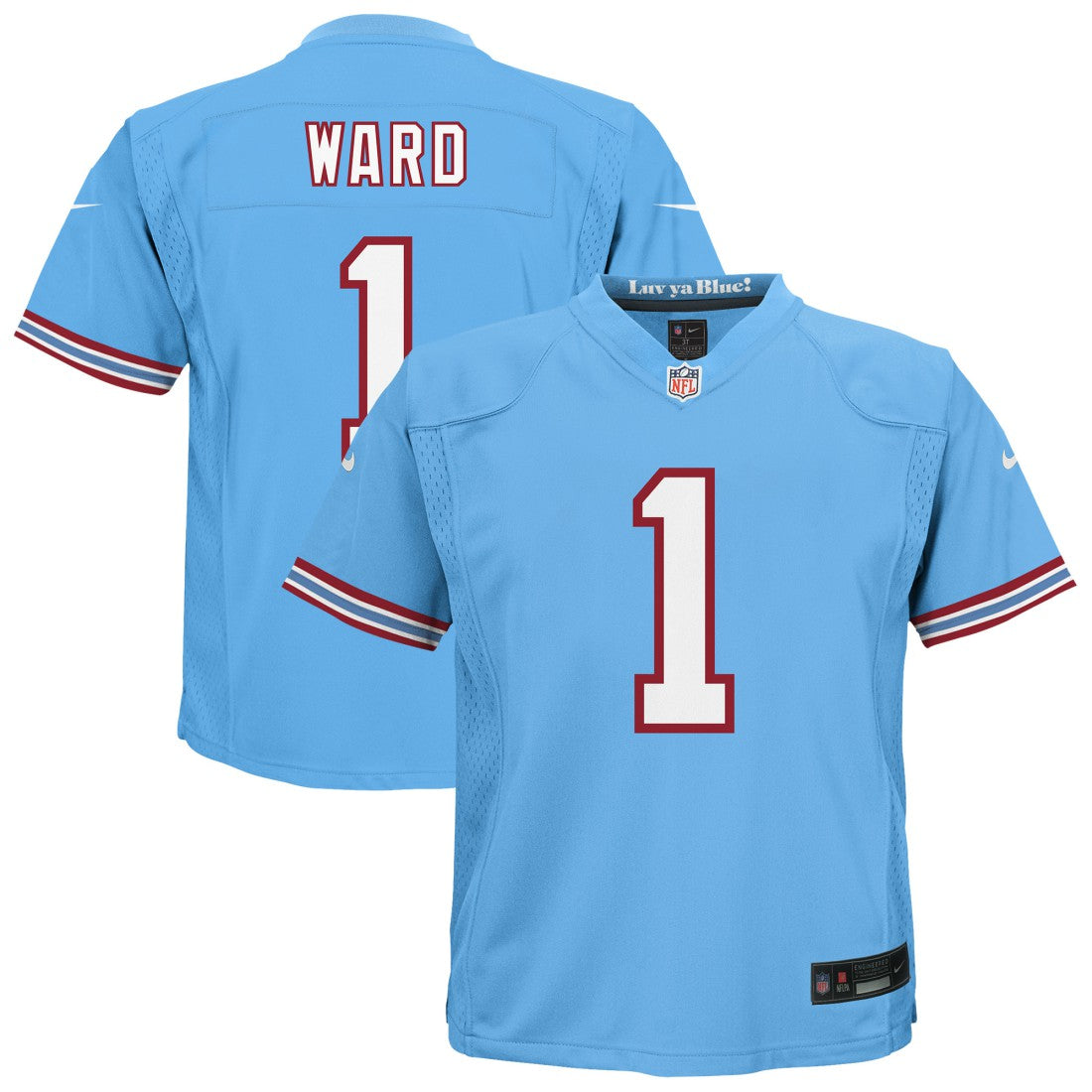 Nike Cameron Ward Tennessee Titans Preschool Alternate 2 Player Game Jersey Light Blue