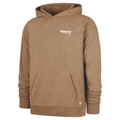 San Antonio Spurs '47 Triple Double Foundation Premium Hoodie Sweatshirt Khaki | 47 brand