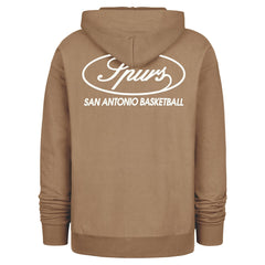 San Antonio Spurs '47 Triple Double Foundation Premium Hoodie Sweatshirt Khaki | 47 brand