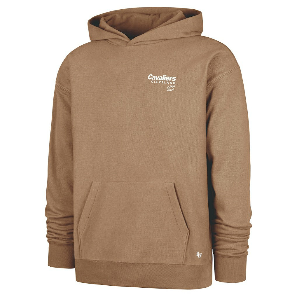 Cleveland Cavaliers '47 Triple Double Foundation Premium Hoodie Sweatshirt for sale Khaki | 47 brand
