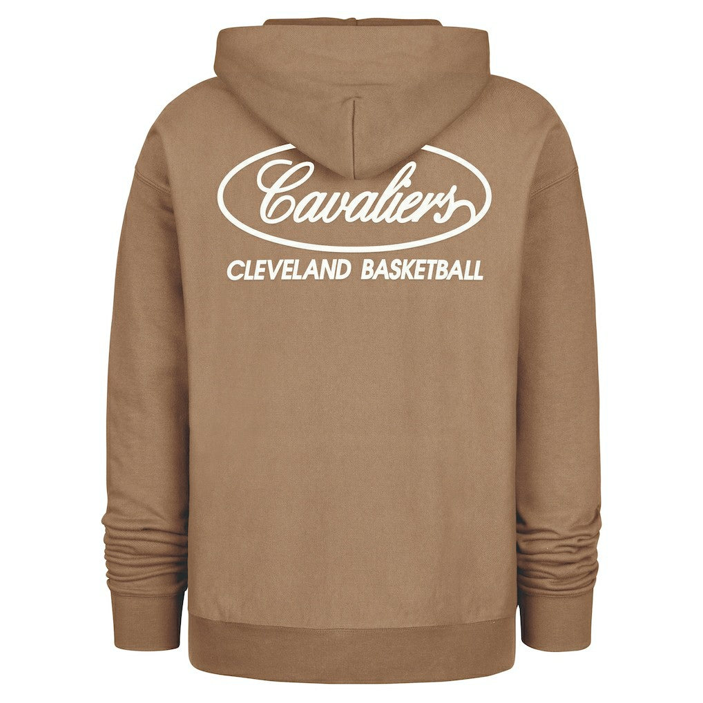 Cleveland Cavaliers '47 Triple Double Foundation Premium Hoodie Sweatshirt for sale Khaki | 47 brand