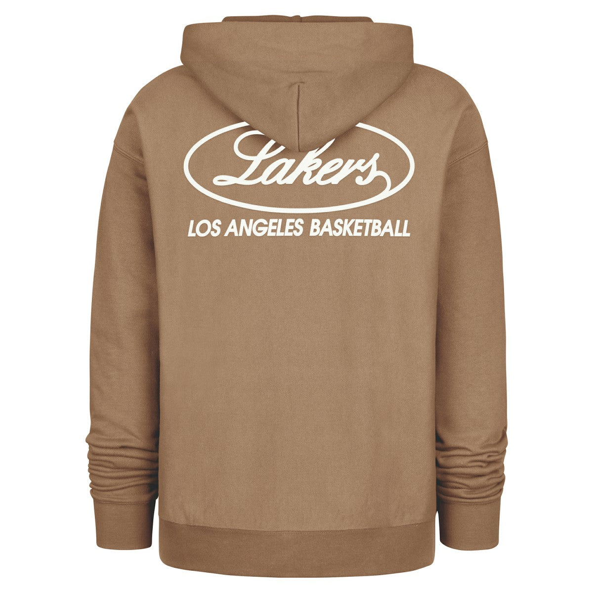 Los Angeles Lakers '47 Triple Double Foundation Premium Hoodie Sweatshirt Khaki | 47 brand discount