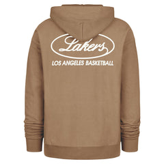 Los Angeles Lakers '47 Triple Double Foundation Premium Hoodie Sweatshirt Khaki | 47 brand discount
