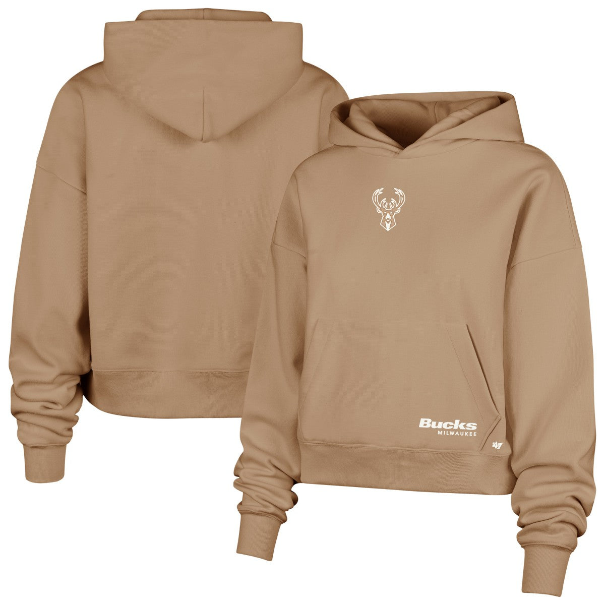 Milwaukee Bucks '47 Sue Foundation Hoodie Sweatshirt Tan | 47 brand US