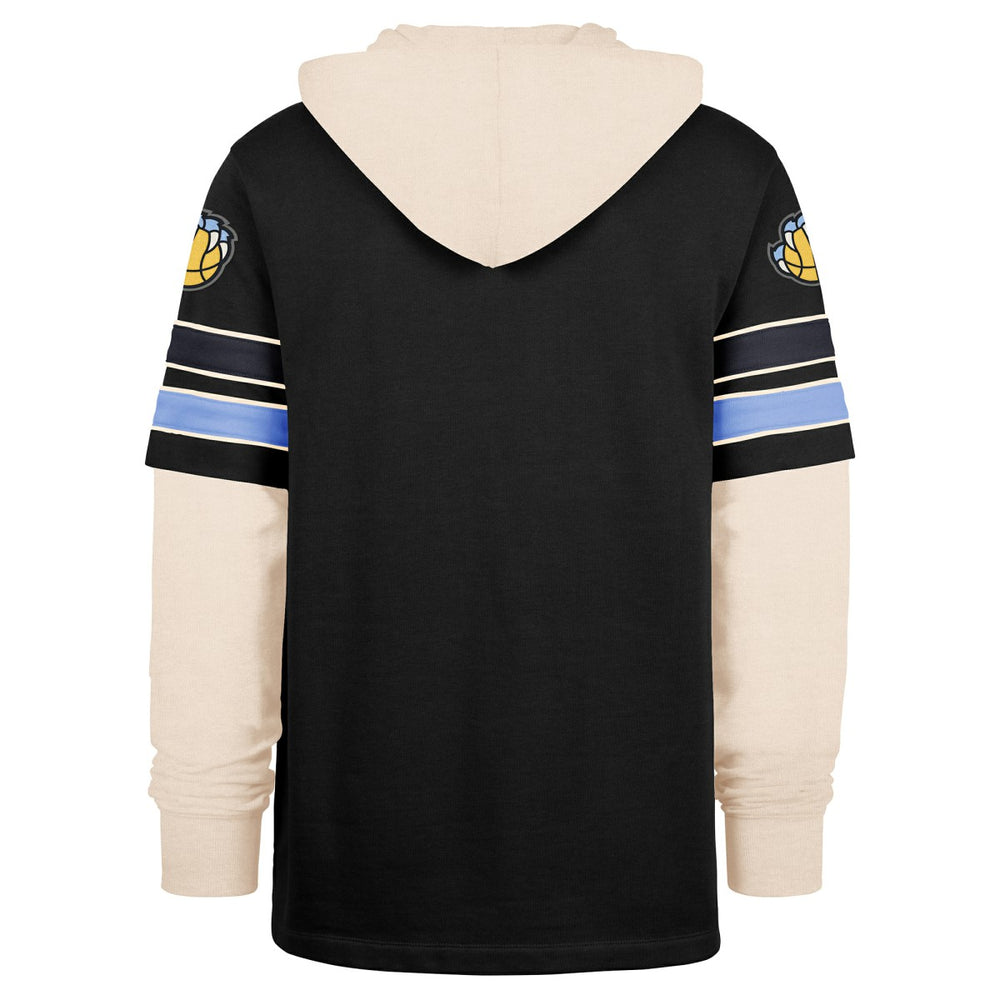 Memphis Grizzlies '47 Split Zone Cornerback Duo Hoodie Black | 47 brand discount