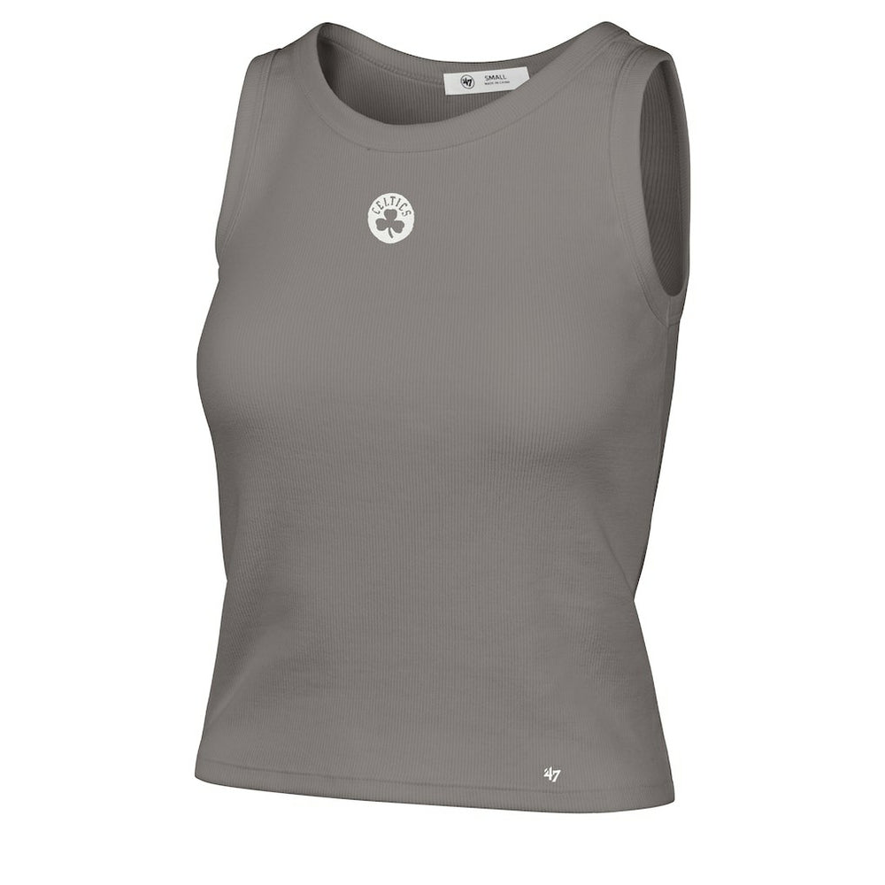 Boston Celtics '47 Women's Cropped Skyhook Baby Rib Tank Gray | 47 brand discount