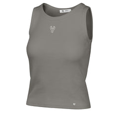 Milwaukee Bucks '47 Women's Cropped Skyhook Baby Rib Tank Gray | 47 brand