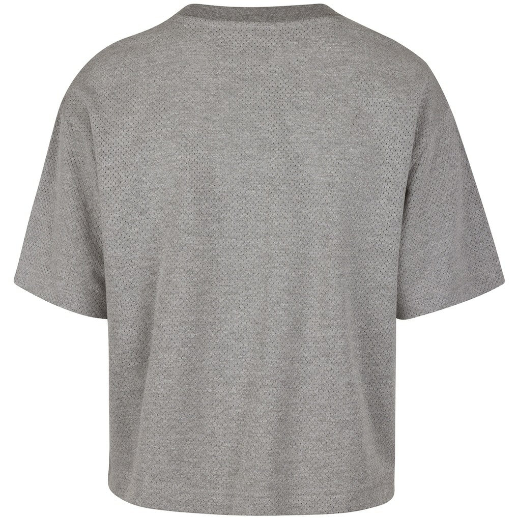 Boston Celtics '47 Women's Pivot Drop Needle Cropped T-Shirt Gray | 47 brand US