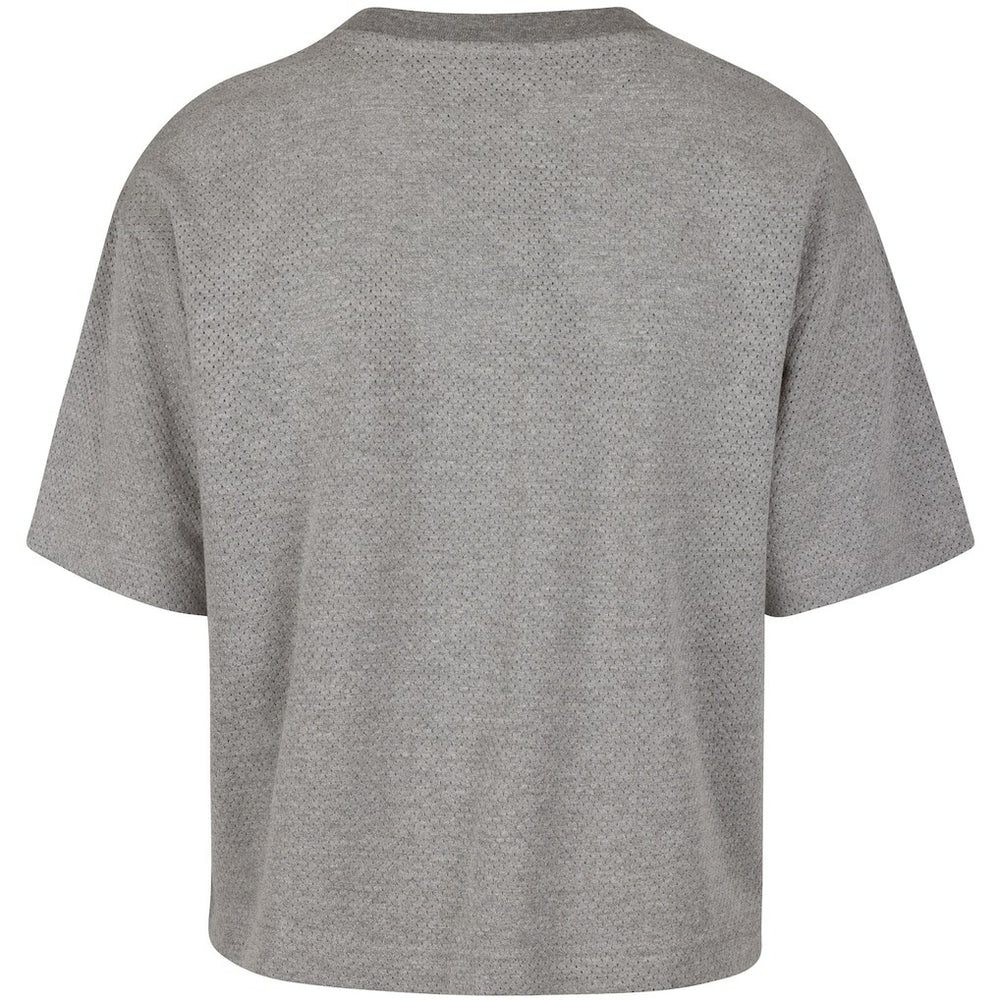 Boston Celtics '47 Women's Pivot Drop Needle Cropped T-Shirt Gray | 47 brand US