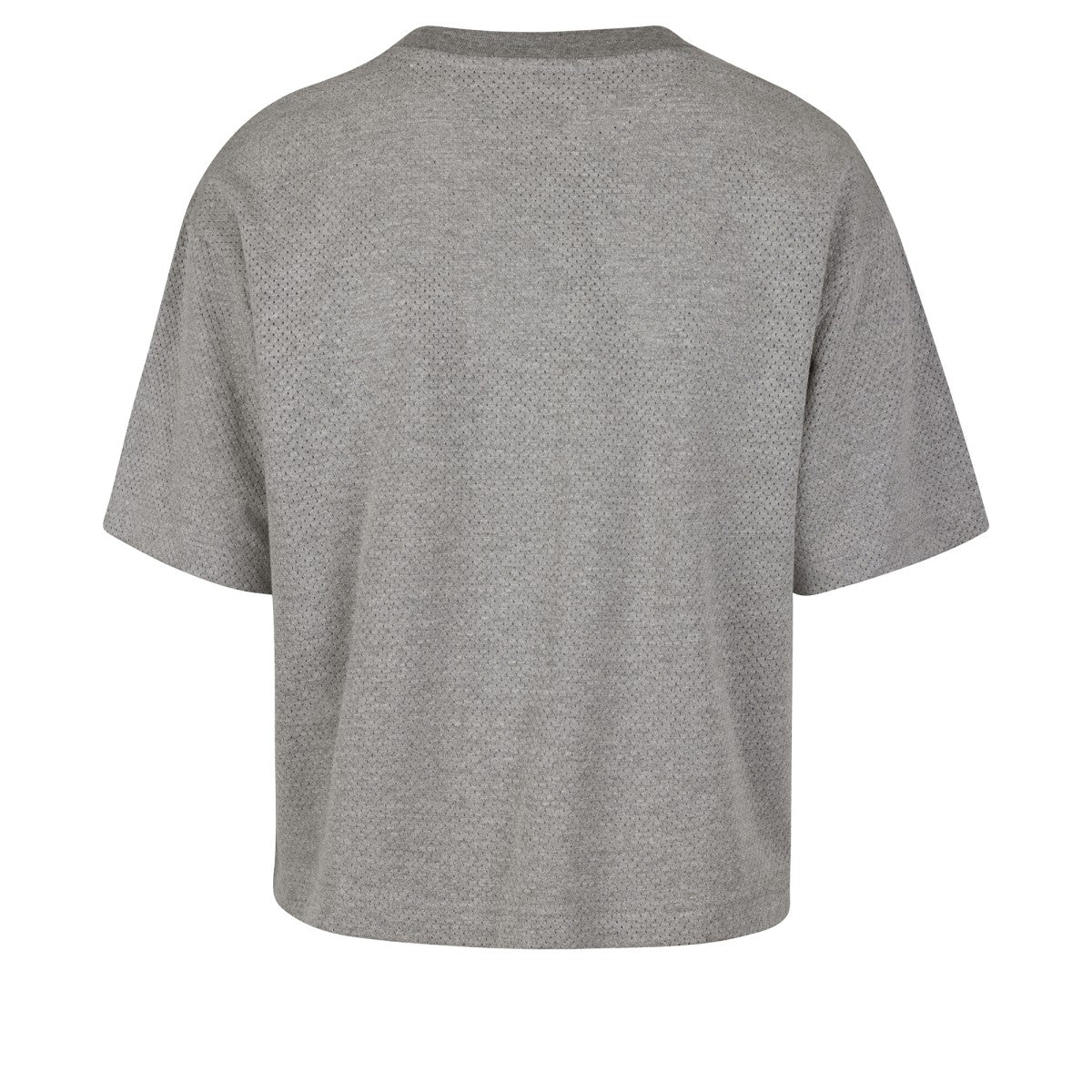 Los Angeles Lakers '47 Women's Pivot Drop Needle Cropped T-Shirt Gray | 47 brand discount
