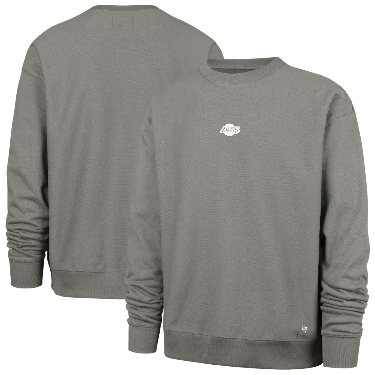 Los Angeles Lakers '47 Offside Foundation Crew Neck Sweatshirt Gray | 47 brand outlet