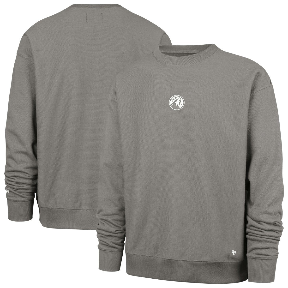 Minnesota Timberwolves '47 Offside Foundation Crew Neck Sweatshirt Gray | 47 brand for sale